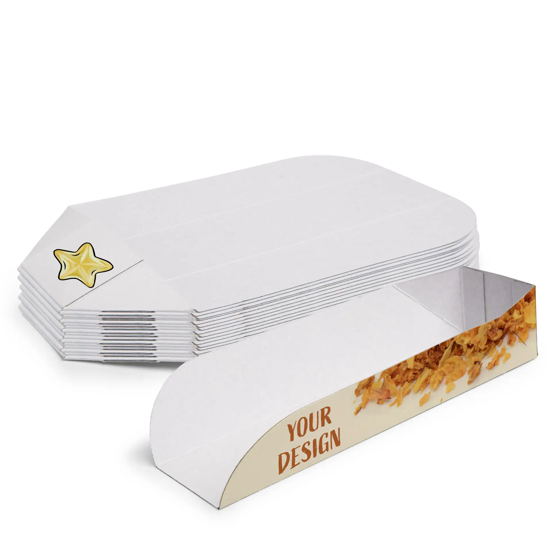 Stampare confezione Hot Dog, 20 x 5 x 4 cm, bianco