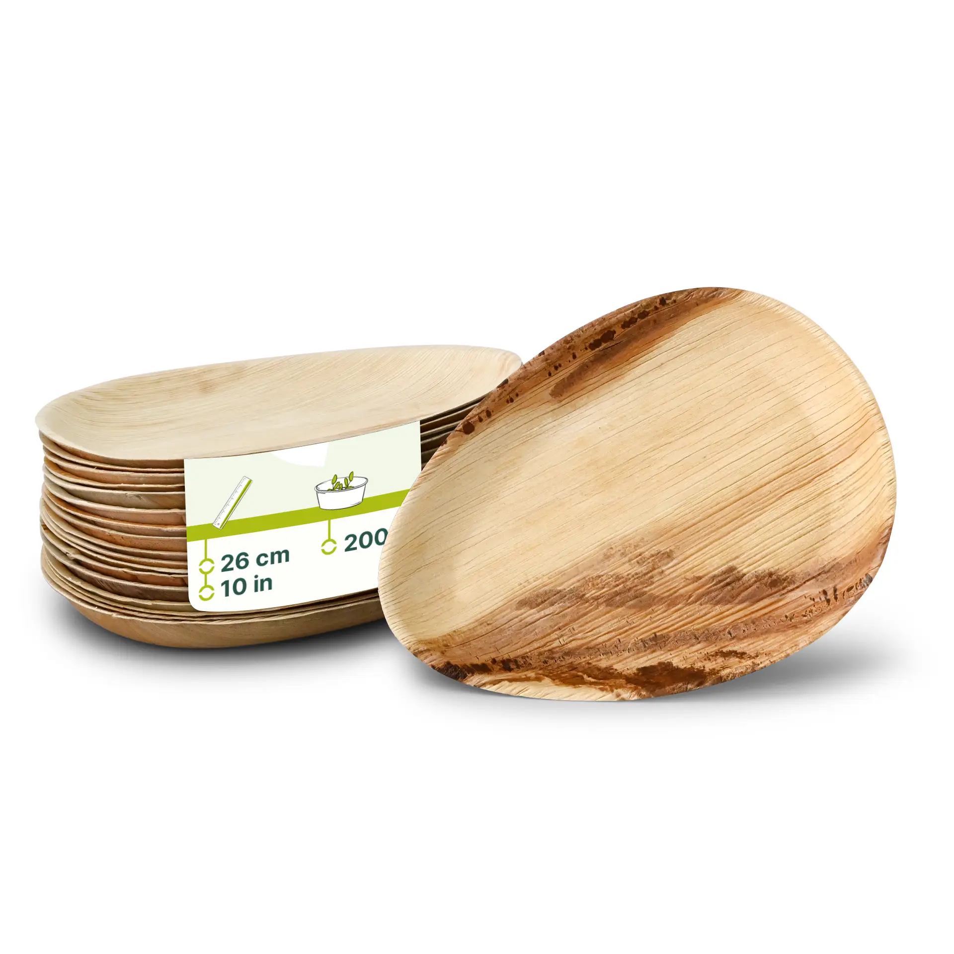 Palmblatt Teller "Palmware®" 26 cm, tropfenförmig