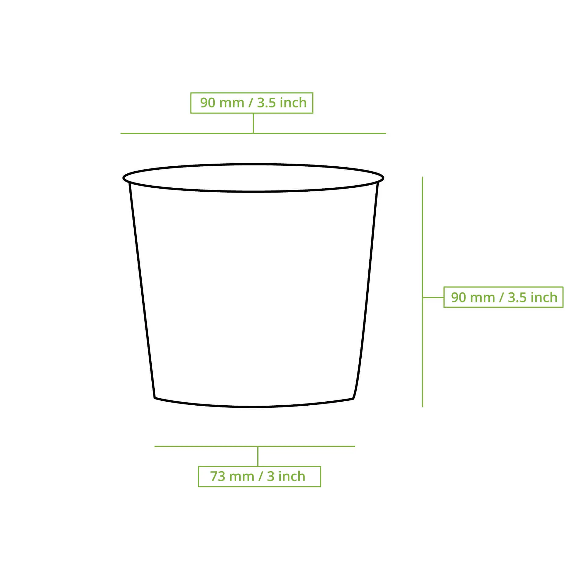Suppenbecher to go (beschichtet) 300 ml / 12 oz, Ø 90 mm, braun