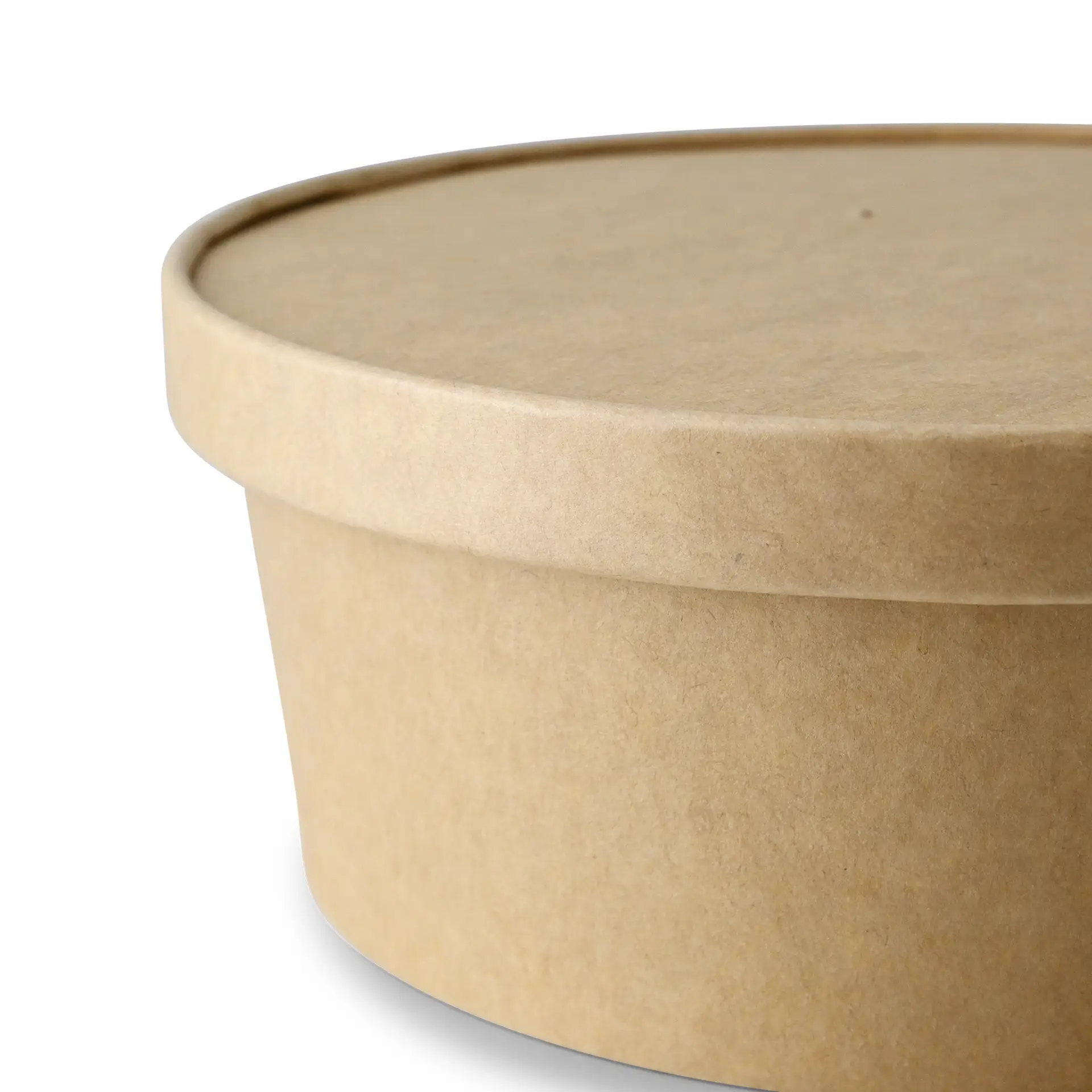 Karton-Membran-Deckel (bio-beschichtet) Ø 185 mm, braun