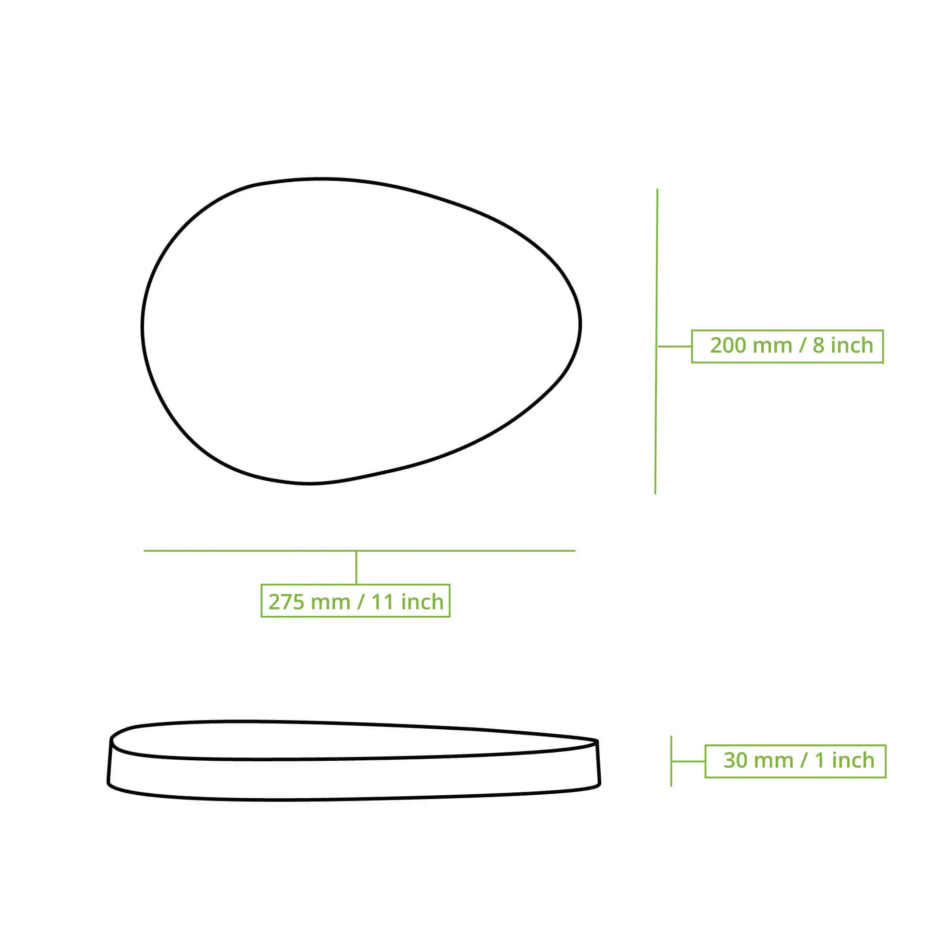 Mehrwegdeckel "merways Plate" 27,5 x 20 x 3 cm, PP, grau