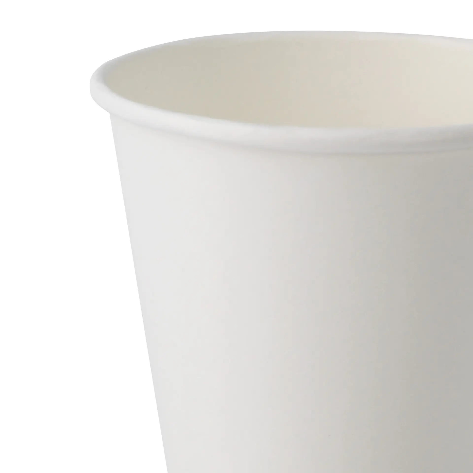Bicchiere di carta 250 ml / 10 oz, Ø 90 mm, monostrato, bianco, con rivestimento in PLA
