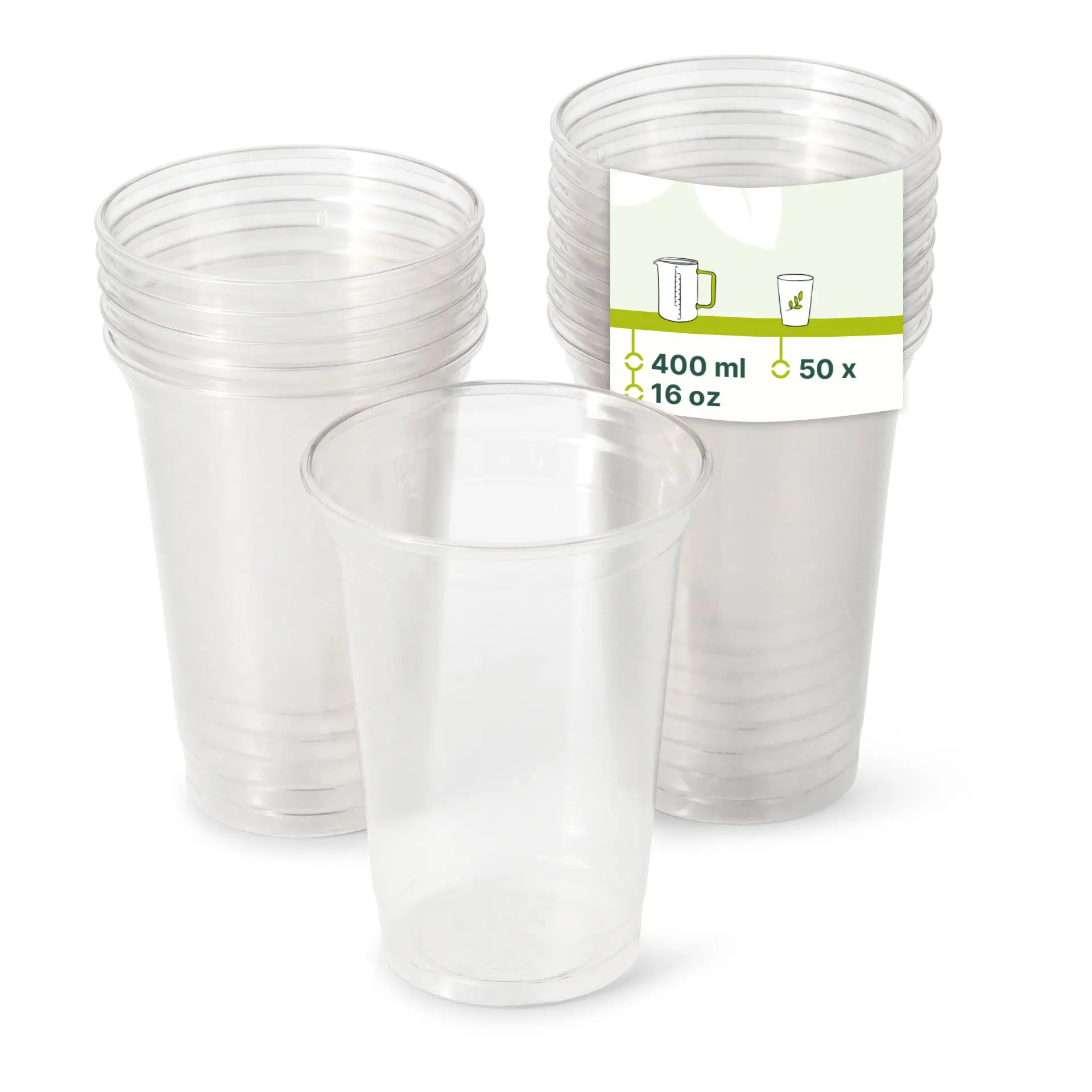 rPET-Klarbecher 400 ml / 16 oz, Ø 95 mm