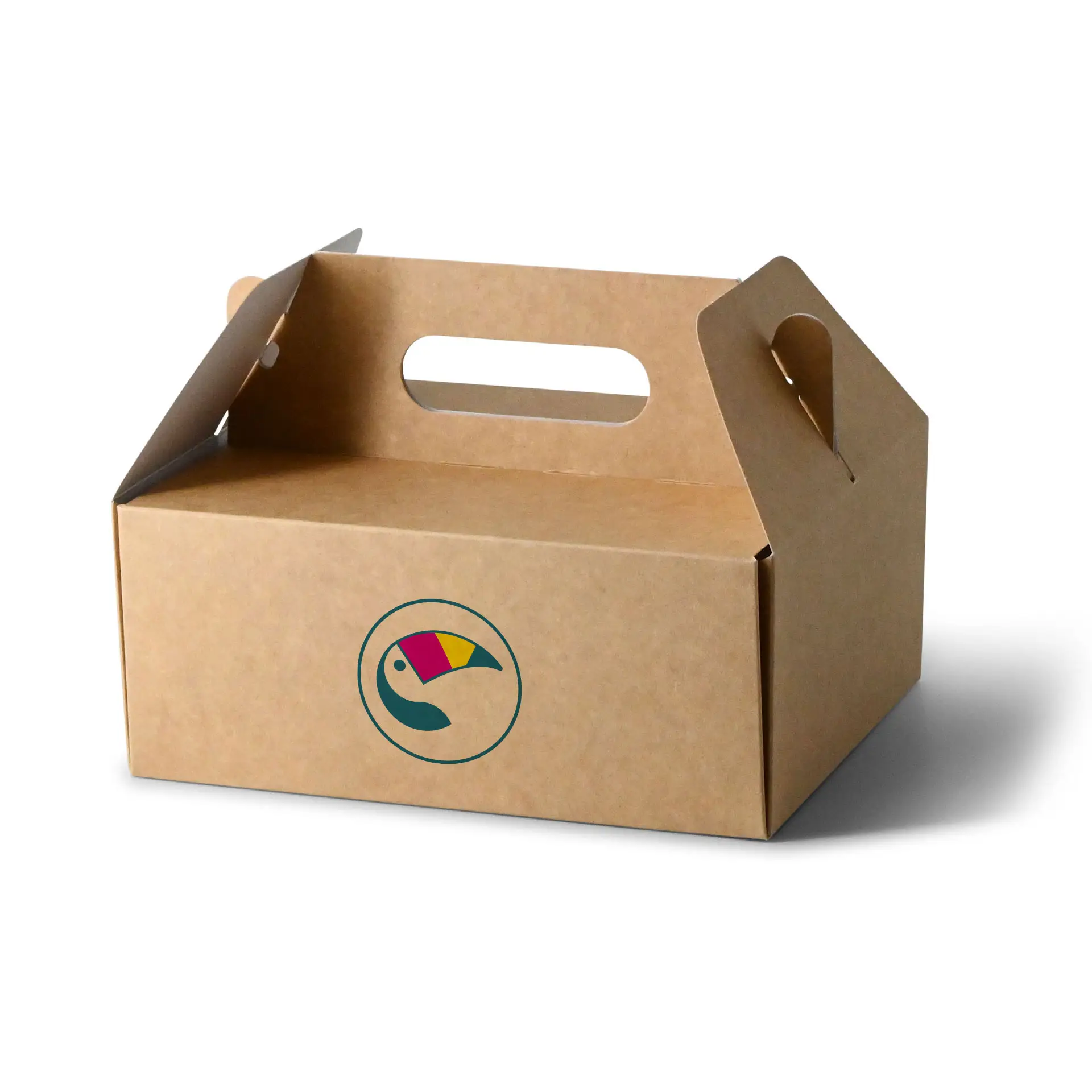 Scatola per torte personalizzata, 21 x 16 x 9 cm, marrone